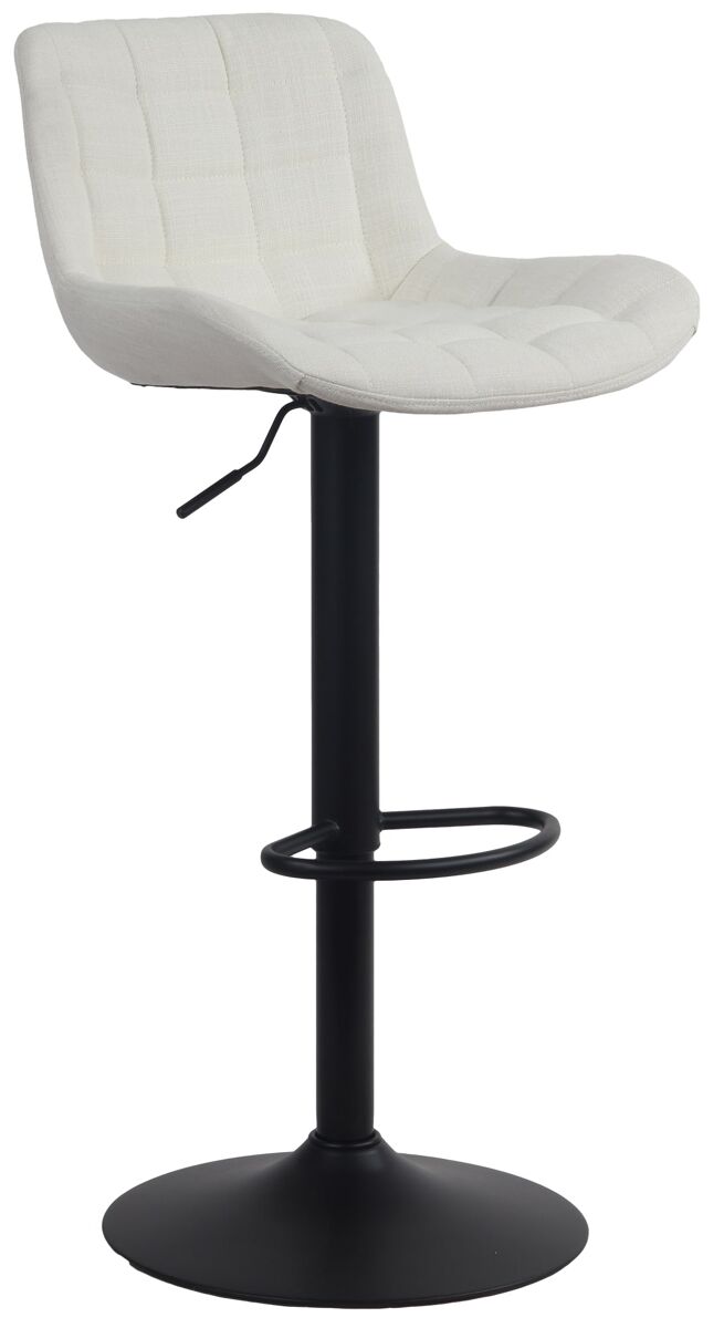 Taburete de bar tover tela crema 54x48x81 cm
