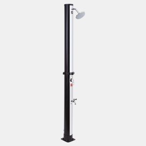 Chuveiro solar MOOREA preto e prateado 18L