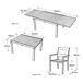 Conjunto de jardín extensible VENEZIA 10 plazas Conjunto de jardín extensible VENEZIA 10 plazas Blanco