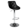 Banco de bar JASPER 48×46×106 cm Cor pretobranco
