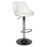 Banco de bar JASPER 48×46×106 cm Cor Branco