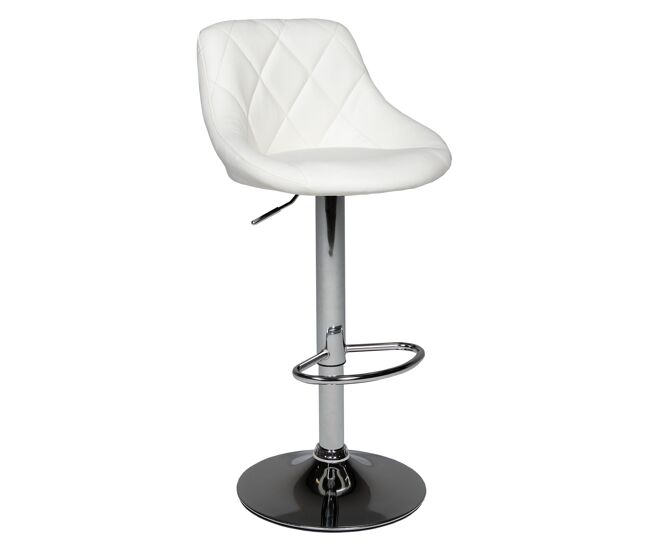 Taburete de bar jasper 48×46×106 cm color blanco