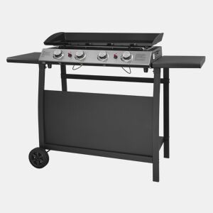 Grelha a gás VALENCIA - 4 queimadores 10kW + carrinho