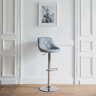 Banco de bar JASPER 48×46×106 cm Cor cinzento