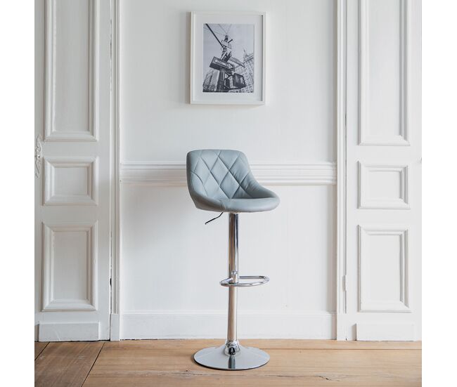 Taburete de bar jasper 48×46×106 cm color gris