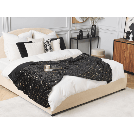 Manta ALAZEYA 150 x 200 cm Preto