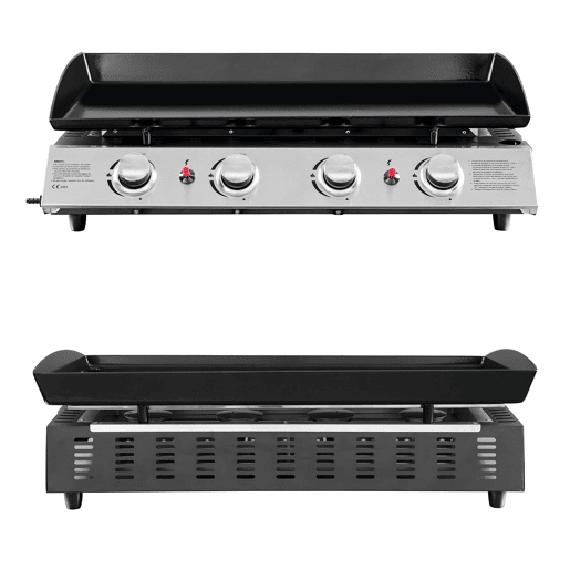 Plancha a gás VALENCIA - 4 queimadores 10kW