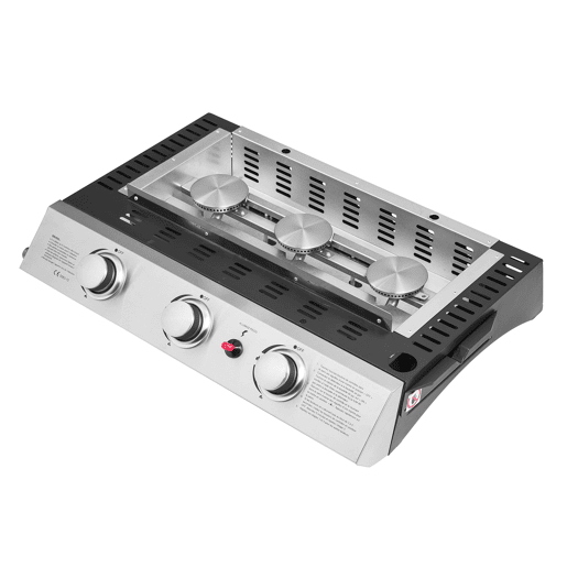 Plancha a gás SÉVILLE - 3 queimadores 7,5kW