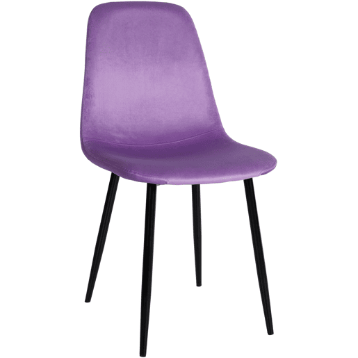 Silla de comedor Napier Terciopelo Lila 51X44X88 cm