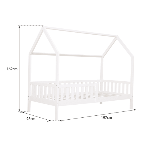 Cabina-cama para crianças MARCEAU em madeira natural com gavetas 197x98x162 cm