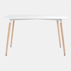 Mesa retangular em MDF PIA branco 120x70x75cm