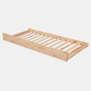 Cama com gaveta em madeira natural MARCEAU 190×94×21,5 cm