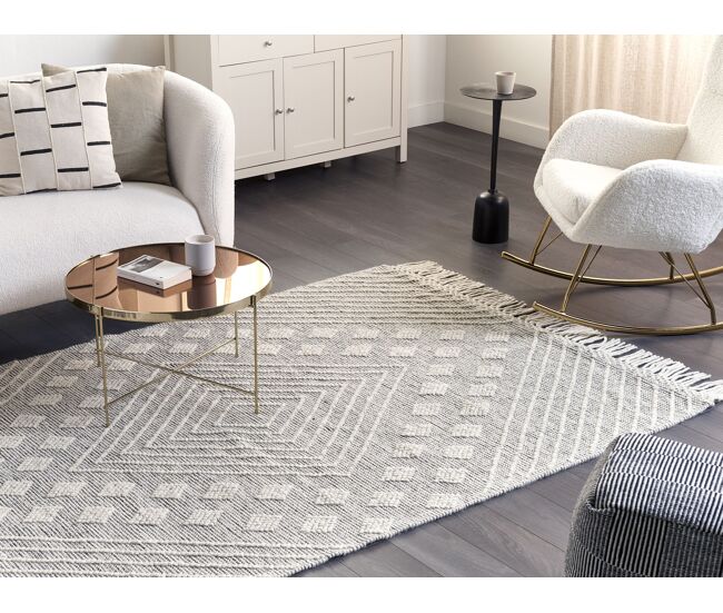 Alfombra SAVUR Gris 160 X 230 Cm Lana Conforama Alfombra SAVUR Gris 160 X 230 Cm Lana Conforama
