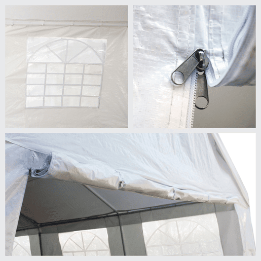 Tenda para eventos ZONDA 5x10m Cor Branco