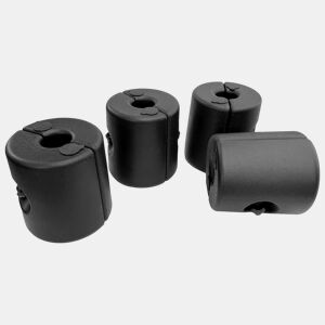 Conjunto de 4 balastros CARNAC para tendas de festas Cor Preto