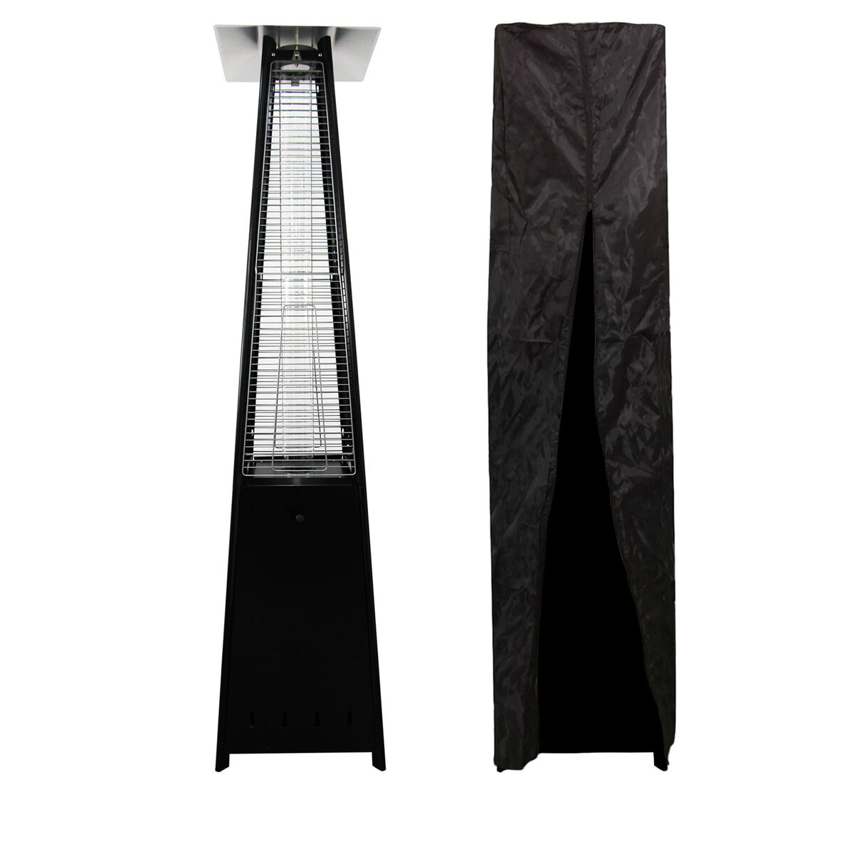 Parasol a gas STOCKHOLM 13kW acero con tapa