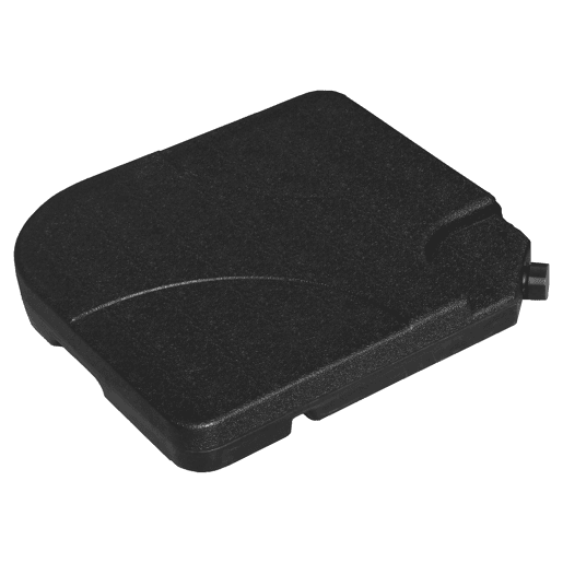 Conjunto de 4 Ladrilhos Quadrados QUIBERON Cor preto