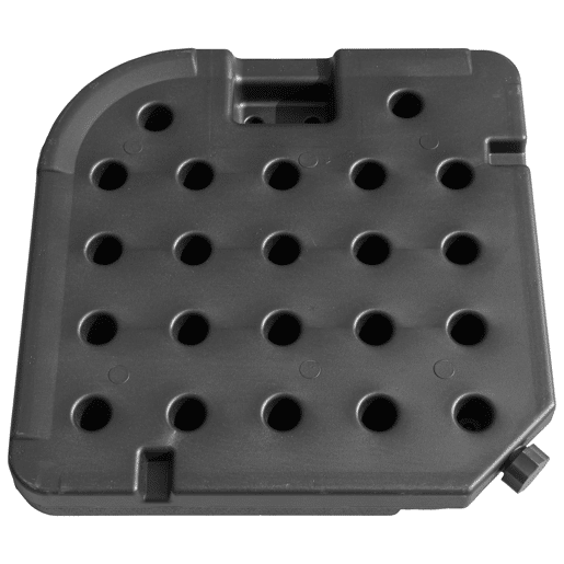 Conjunto de 4 Ladrilhos Quadrados QUIBERON Cor preto