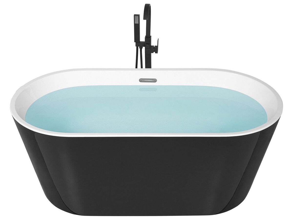 Beliani Bañera independiente HAVANA 73x170 Negro