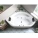 Beliani Bañera esquinera MEVES 140x140 Beliani Bañera esquinera MEVES 140x140 Blanco