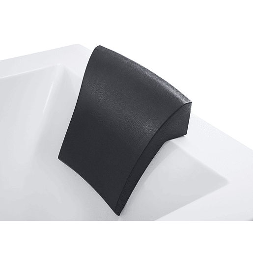 Banheira de hidromassagem de canto com LED VARADERO à esquerda 1830 x 900 mm Branco