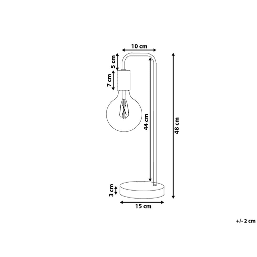 Beliani Candeeiro de mesa SAVENA Beliani Candeeiro de mesa SAVENA
