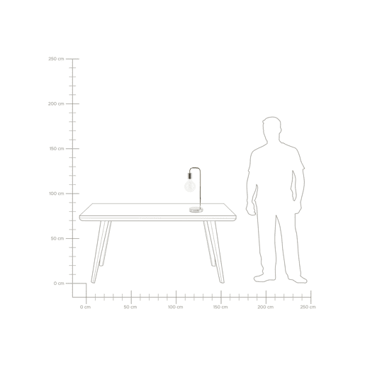 Beliani Candeeiro de mesa SAVENA Beliani Candeeiro de mesa SAVENA