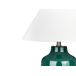 Beliani Lámpara de mesa CARETA Beliani Lámpara de mesa CARETA Verde Oscuro