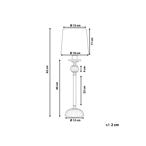 Candeeiro de mesa KUBENA Metal Branco Candeeiro de mesa KUBENA Metal Branco