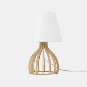 Candeeiro de mesa AGUEDA CastanhoBranco