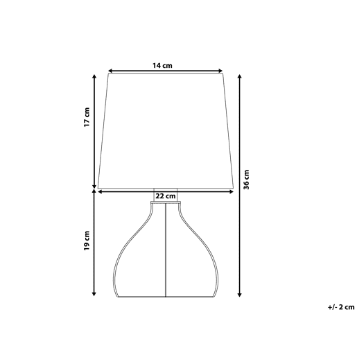 Candeeiro de mesa AGUEDA CastanhoBranco Candeeiro de mesa AGUEDA CastanhoBranco