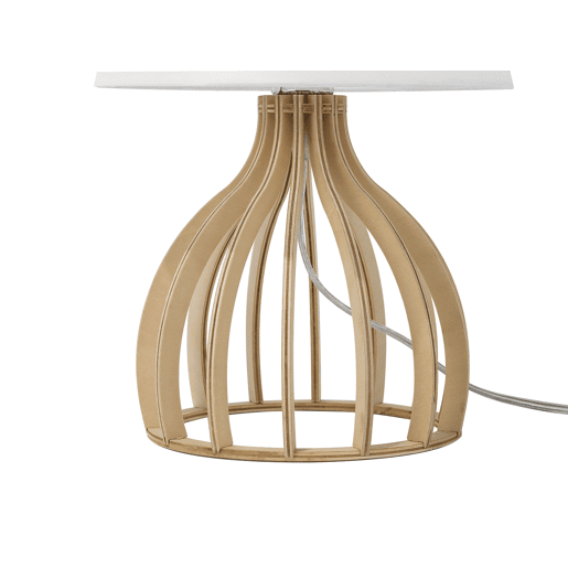 Candeeiro de mesa AGUEDA CastanhoBranco Candeeiro de mesa AGUEDA CastanhoBranco