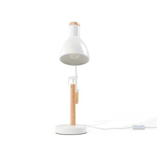 Candeeiro de secretária PECKOS Ajustável Metal Branco