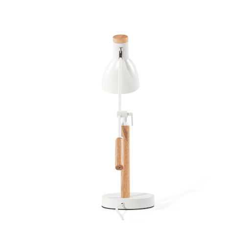 Candeeiro de secretária PECKOS Ajustável Metal Branco