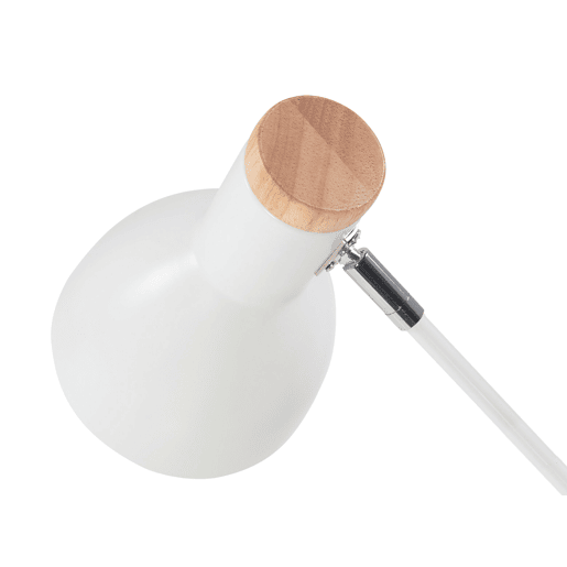 Candeeiro de secretária PECKOS Ajustável Metal Branco