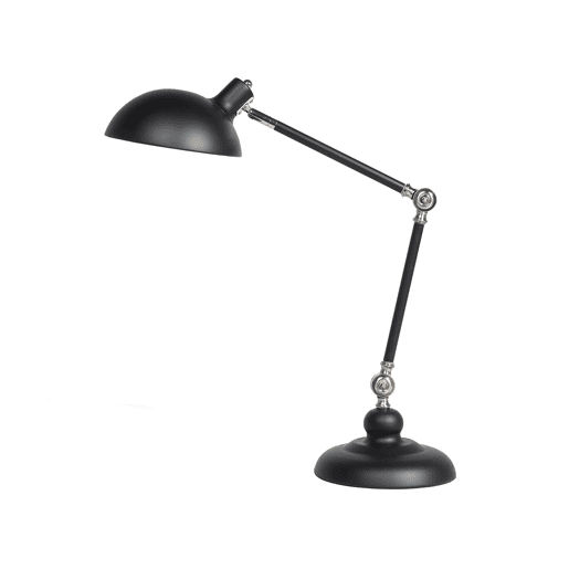 Candeeiro de secretária MERAMEC Ajustável Metal Preto