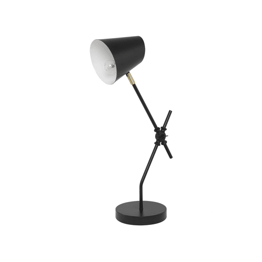 Candeeiro de secretária HORTON Ajustável Metal Preto