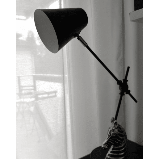 Candeeiro de secretária HORTON Ajustável Metal Preto
