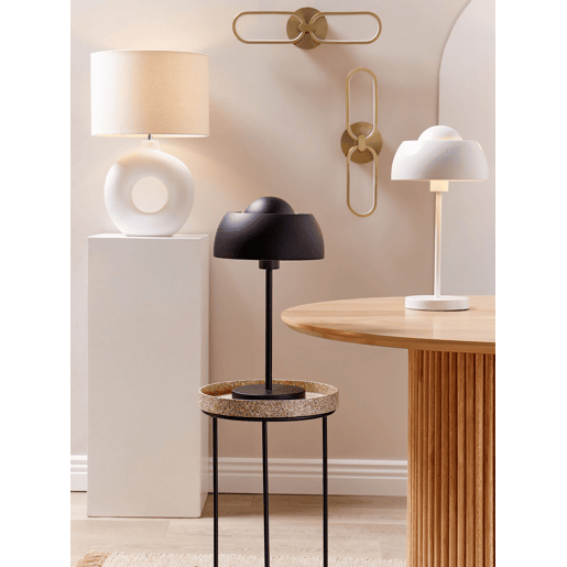 Candeeiro de mesa VENTA Cerâmica Branco