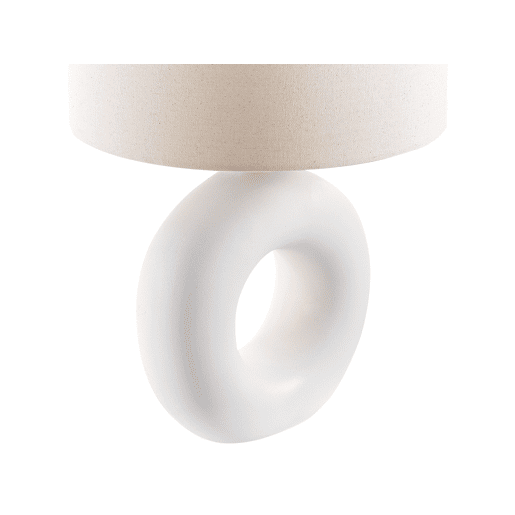Candeeiro de mesa VENTA Cerâmica Branco