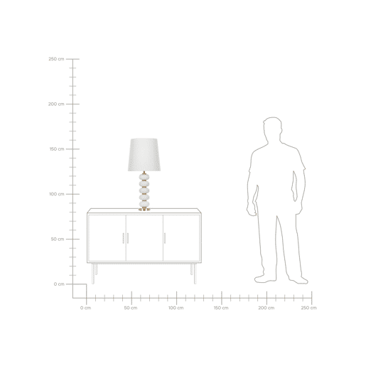 Candeeiro de mesa FRIO Metal Branco