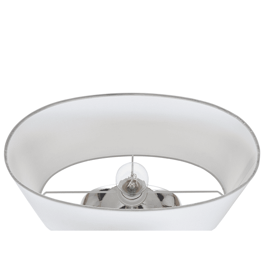 Candeeiro de mesa KHERLEN Cerâmica Prateado Candeeiro de mesa KHERLEN Cerâmica Prateado
