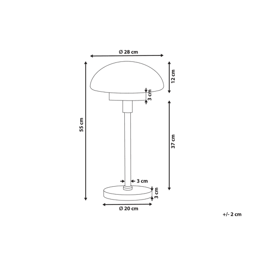 Candeeiro de mesa MINIJA Metal Preto