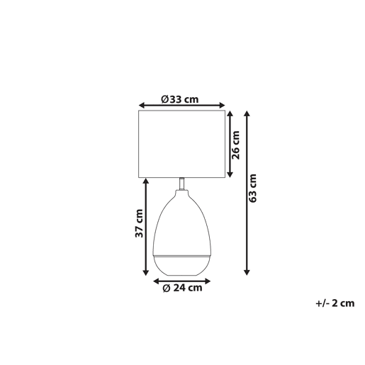 Candeeiro de mesa OKARI Vidro Branco