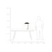 Beliani Lámpara de mesa DANTO Beliani Lámpara de mesa DANTO Negro