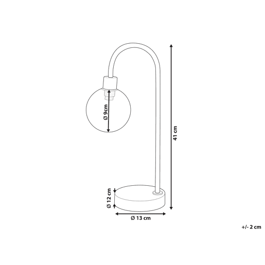 Candeeiro de mesa RAMIS Metal Prateado