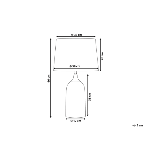 Candeeiro de mesa GEORGINA Cerâmica Azul