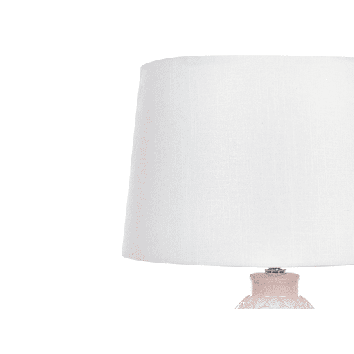 Candeeiro de mesa ZARIMA Cerâmica Rosa