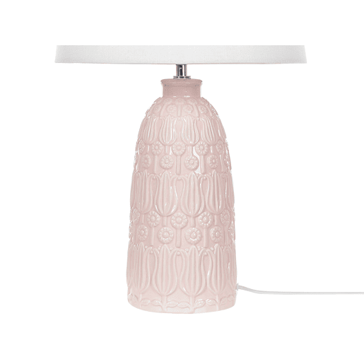 Candeeiro de mesa ZARIMA Cerâmica Rosa