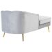 Beliani Chaise longue derecho Terciopelo ALLIER Beliani Chaise longue derecho Terciopelo ALLIER Gris Claro